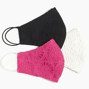 NWT J. Crew Factory eyelet face masks